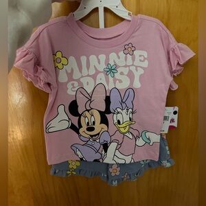 Disney Pink and Gray Minnie & Daisy Kids Matching Set